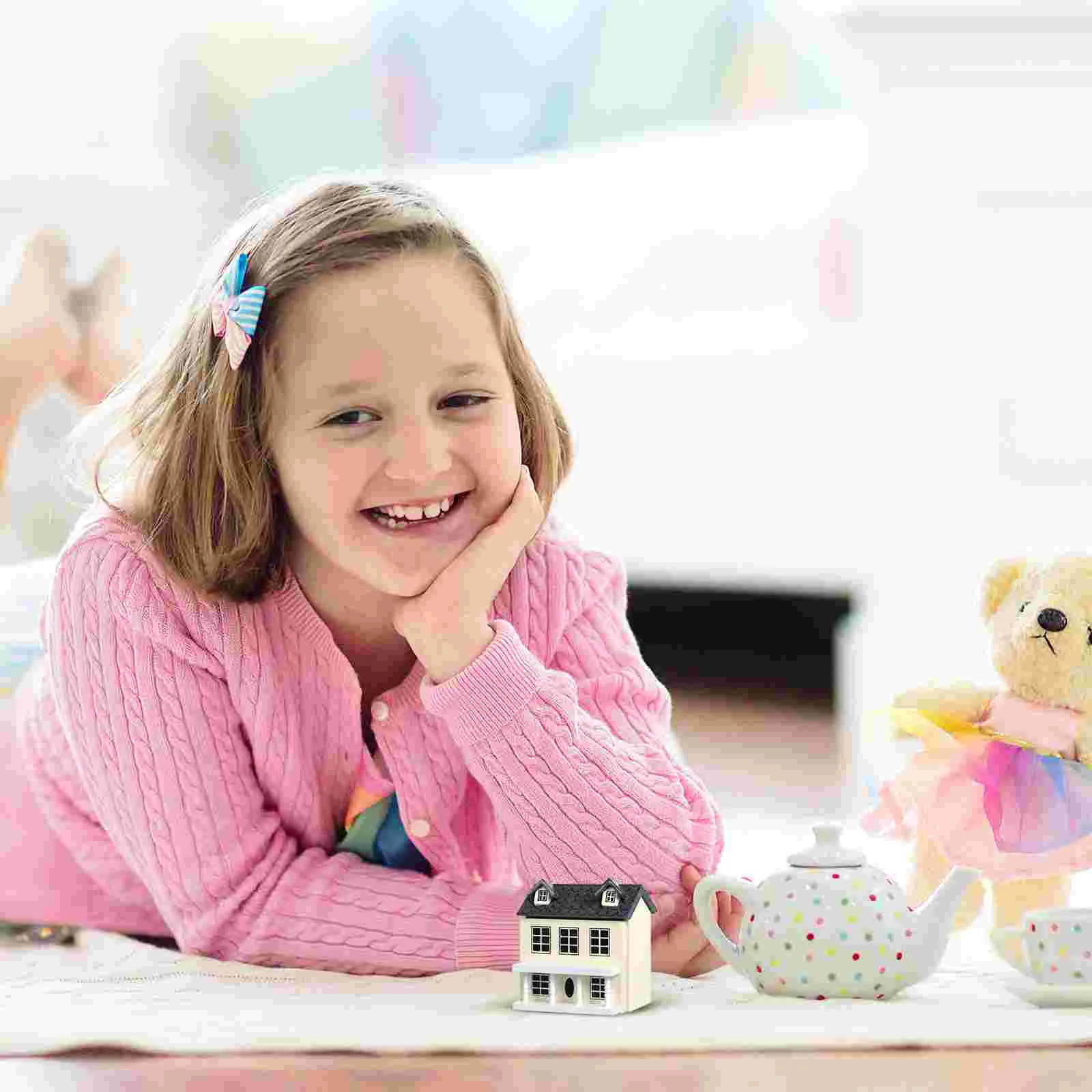 Вилла маленький дом мини-миниатюрная модель крошечный декор очаровательный