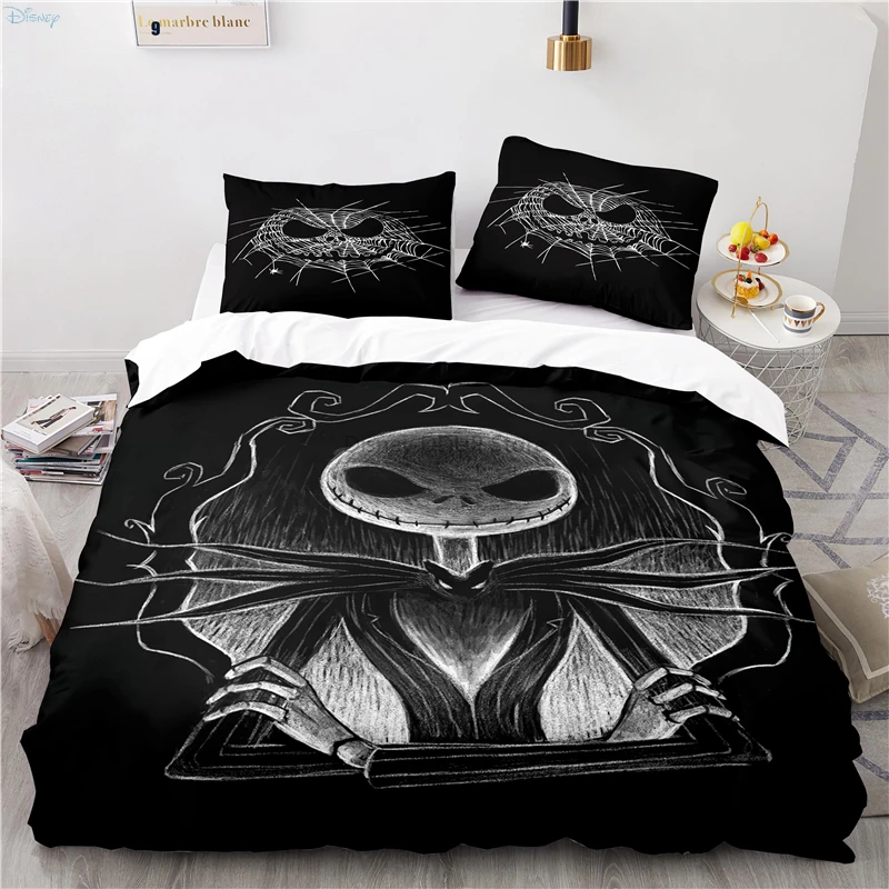 

2022 The Nightmare Before Christmas Pattern Bedding Set Comforter Cover with Pillowcase Twin Full Queen King Size Dropshipping