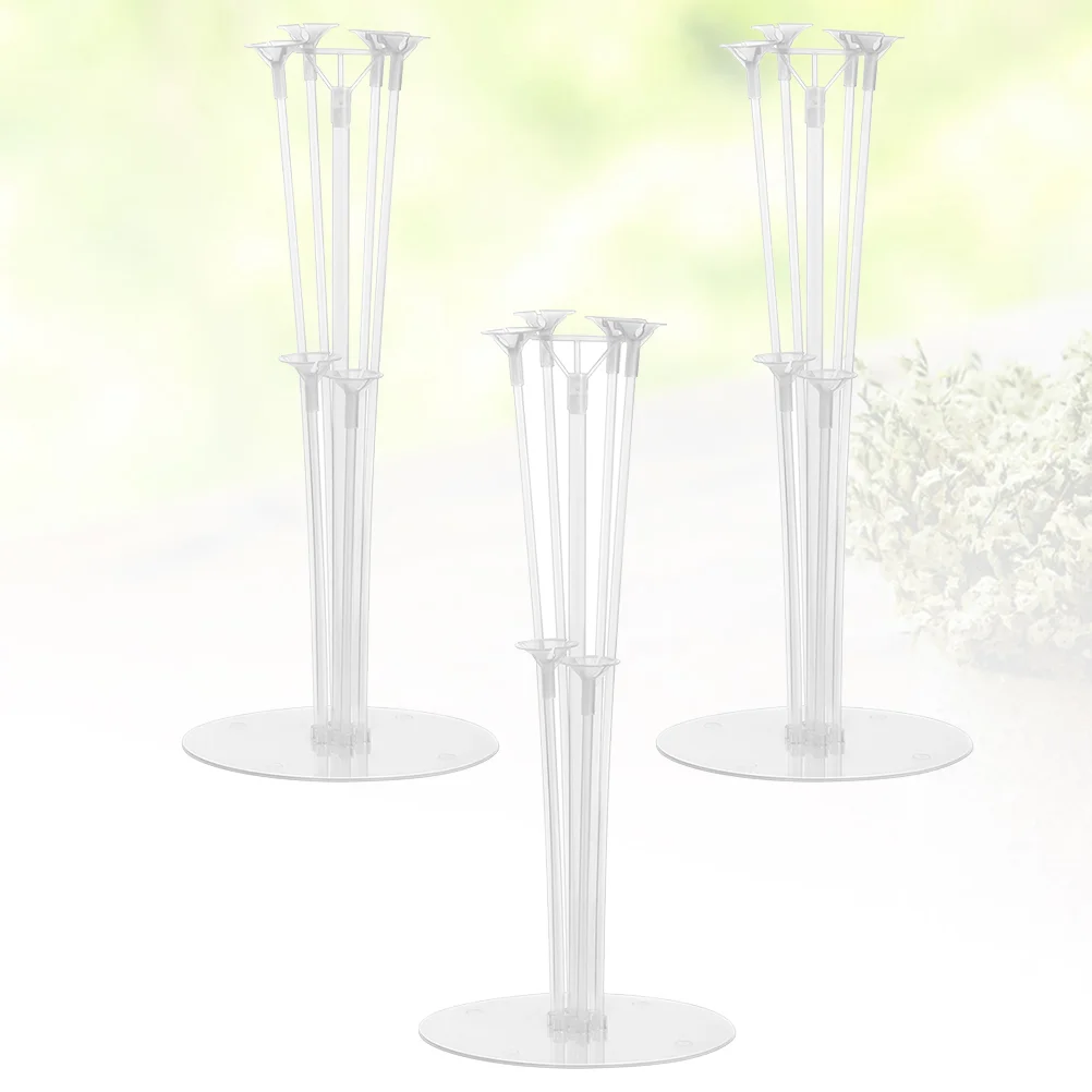 

3 Sets Balloon Support Holder Clear Table Support Balloon Stand Balloon Holder for Party