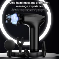 icy cold compress massage gun electric percussion pistol massager for body neck back sport deep tissue muscle relaxation