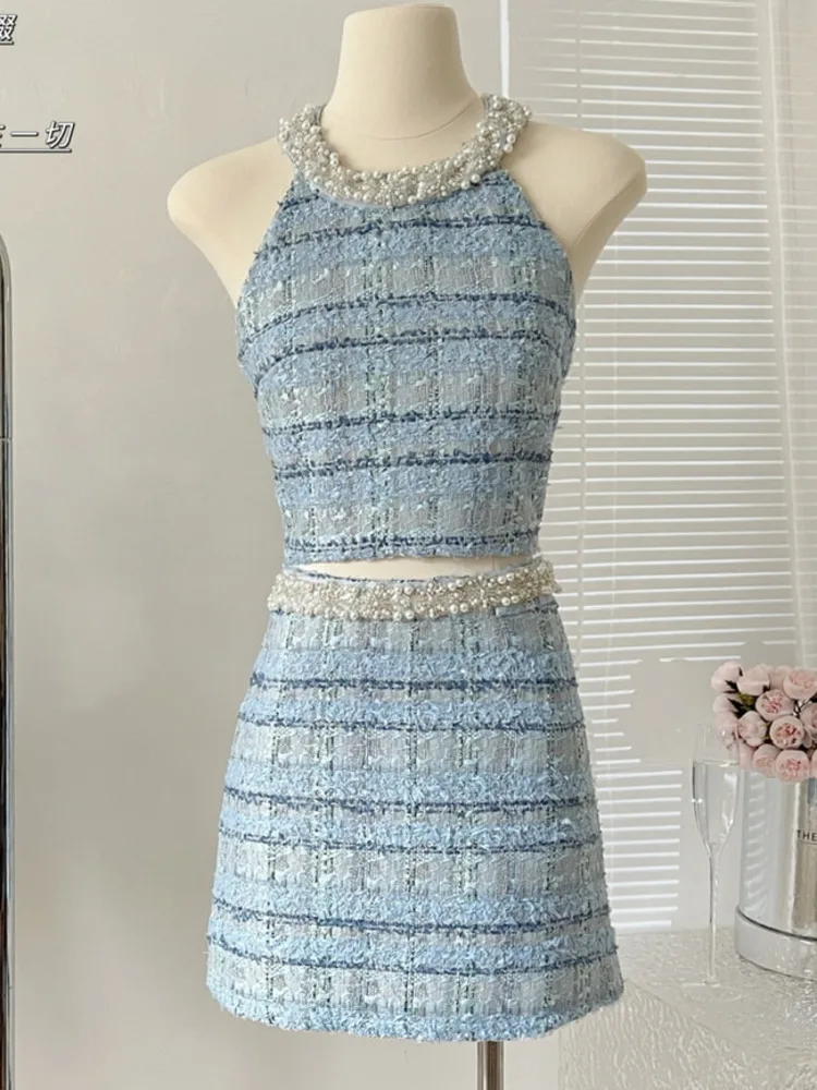 

summer outfits for women 2023 conjuntos cortos Two Piece Set for Women crop top + Skirt Sets new in matching sets elegantes