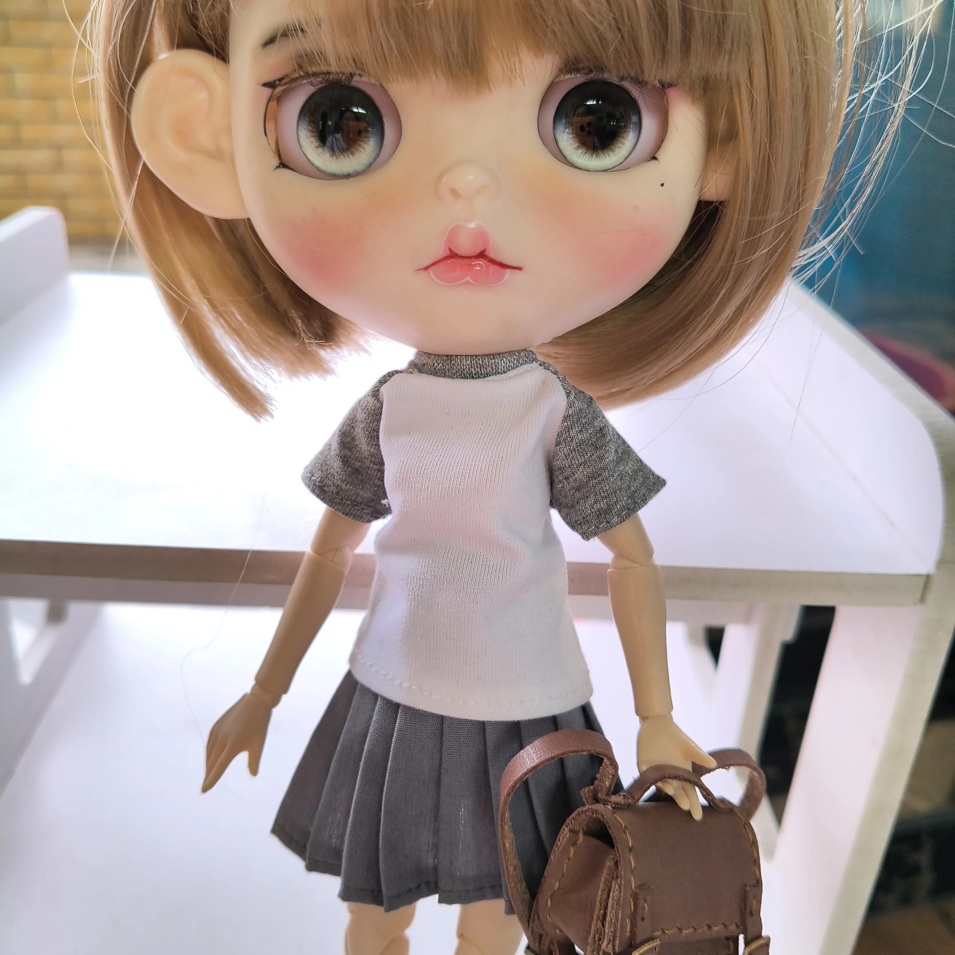 Фото НОВИНКА: Одежда для кукол Blyth 1/6, футболки с длинным и коротким рукавом, милые базовые рубашки для кукол Momoko, Obistu, Licca 1/6, аксессуары. №3