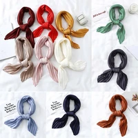 scarf crinkle hair scarfs summer womens pleated scarves lady%c2%b7 small silk square