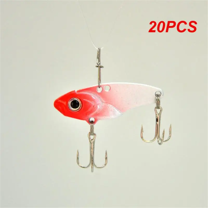 

20PCS Reflective Fish Lure Bait Alloy Material Fake Bait Three Hooks Lure Lure Small And Exquisite Fake Fishing Bait Full Layer