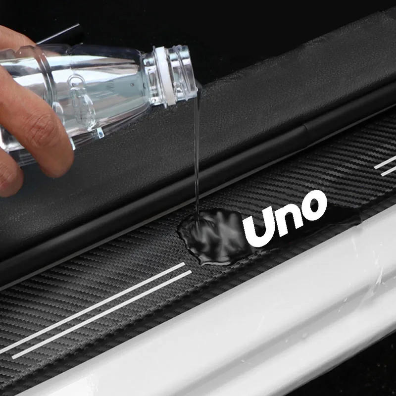 

Carbon Fiber Car Door trunk Sticker For FIAT UNO Car Accessories