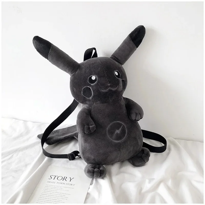

Pokemon Cute Cartoon Animal Monsters Lightning Dark Pikachu Plush Toy Kawaii Children Women Backpack Shoulder Bags Pikachu Bags