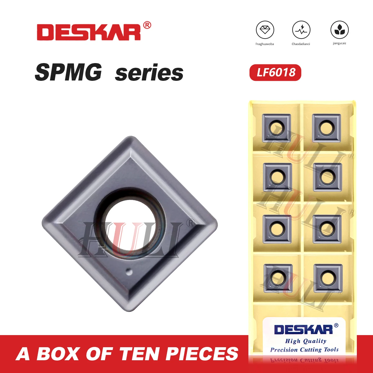 

DESKAR с числовым управлением, 100% оригинальный токарный станок с ЧПУ SPMG040204-PC/050204-TG/060204-TG LF6018, используемый для обработки нержавеющей стали