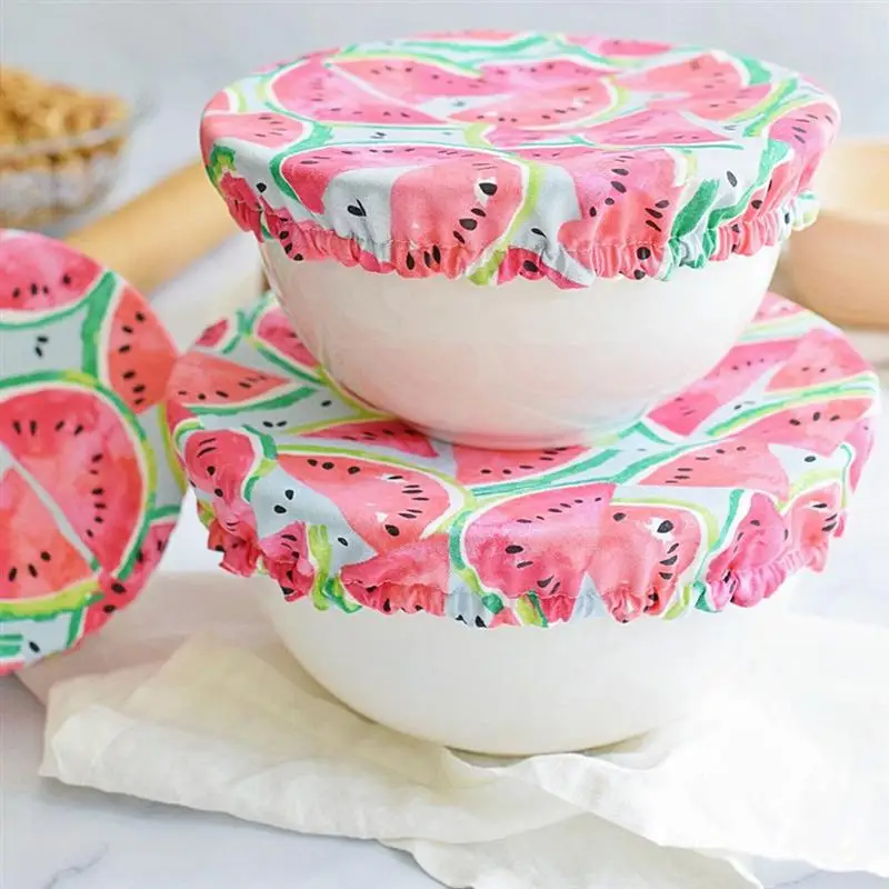 

Bowl Covers Reusable Cloth Food Fabric Resuable For Cover Watermelon Jar Microwave Proofing Bread Elastic Large Lids Stretch