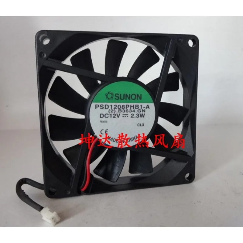 Новый вентилятор охлаждения для SUNON PSD1208PHB1-A 12V 2,3 W 8CM 8015 Dual Ball охлаждающий вентилятор 80*80*15 мм