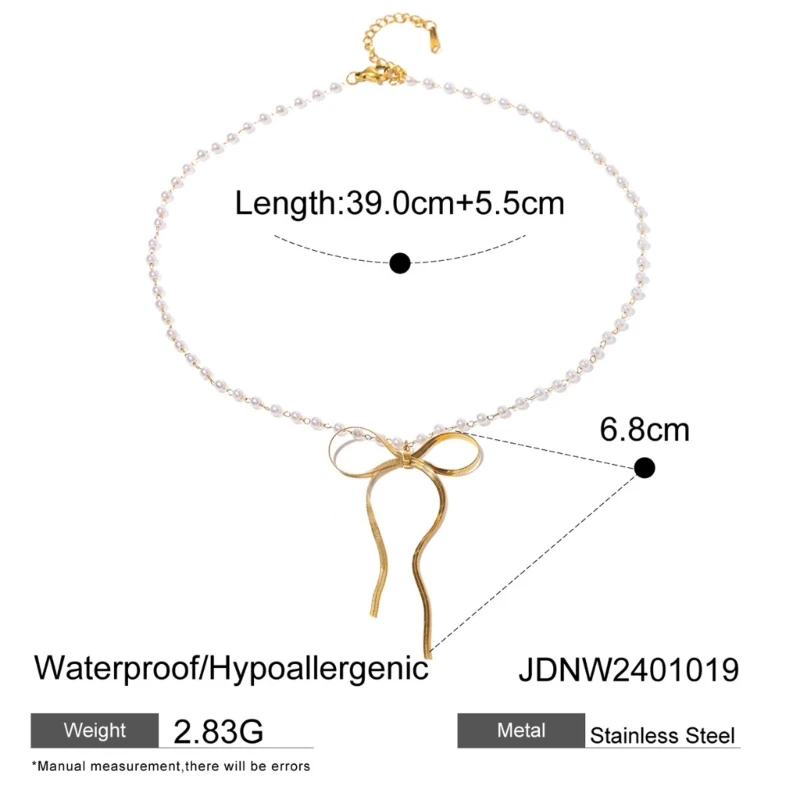 Регулируемое ожерелье из нержавеющей стали с цепочкой бисера подвеской в