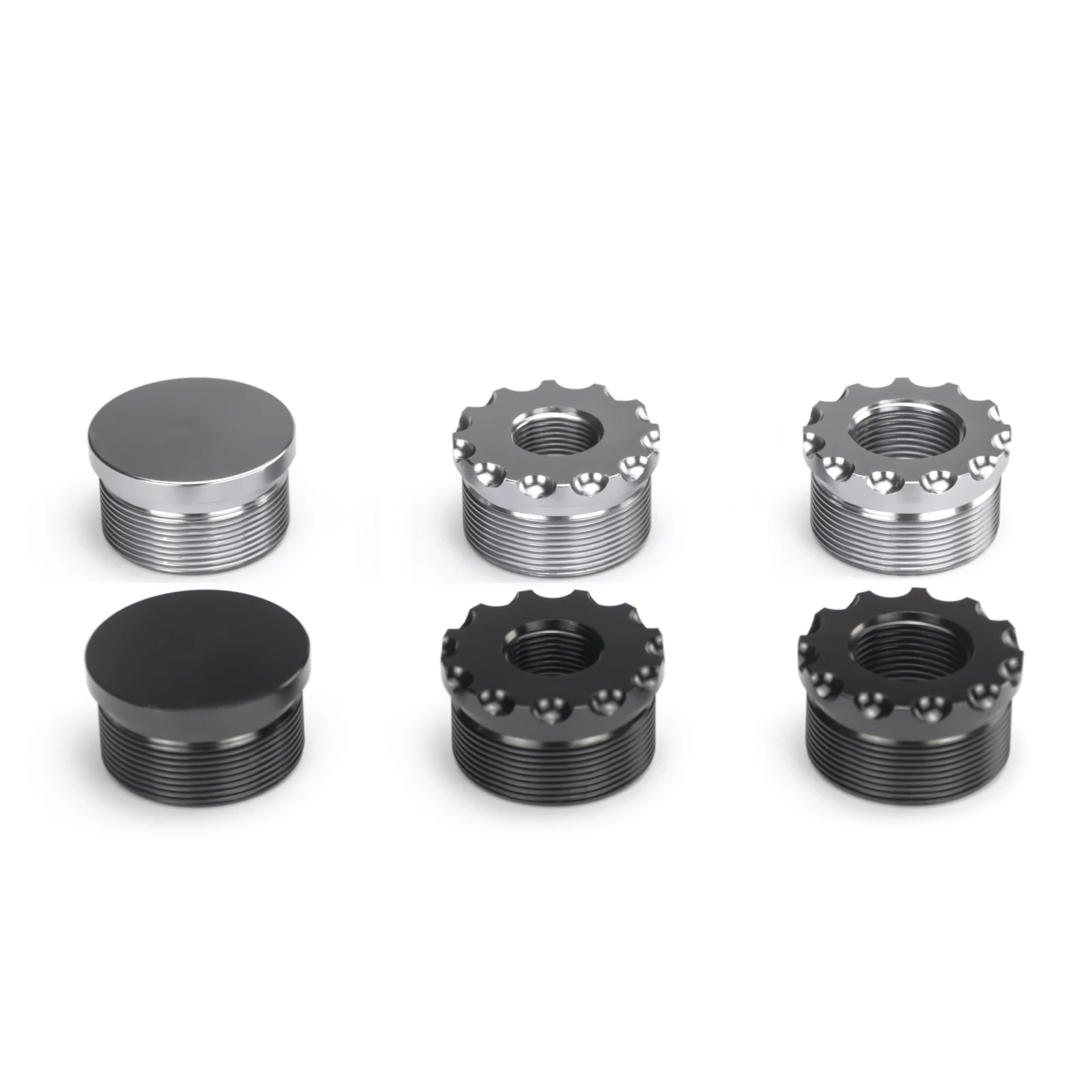 

6.3''L 1.15''OD 0.3''ID Aluminum Single Monocore Cleaning Tube with 1/2x28+5/8x24 two End Caps