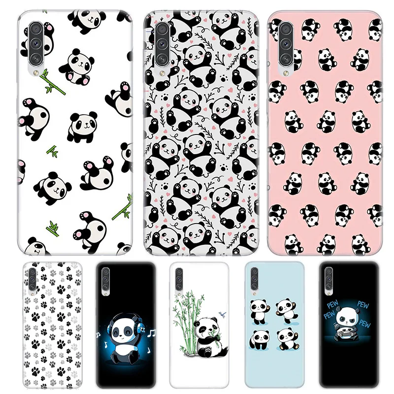 

Cute Pandas Case For Samsung Galaxy A73 A53 A50 A70 A33 A71 A51 A72 A52 A32 A52S A42 A13 A12 A22 A02S 5G Cover