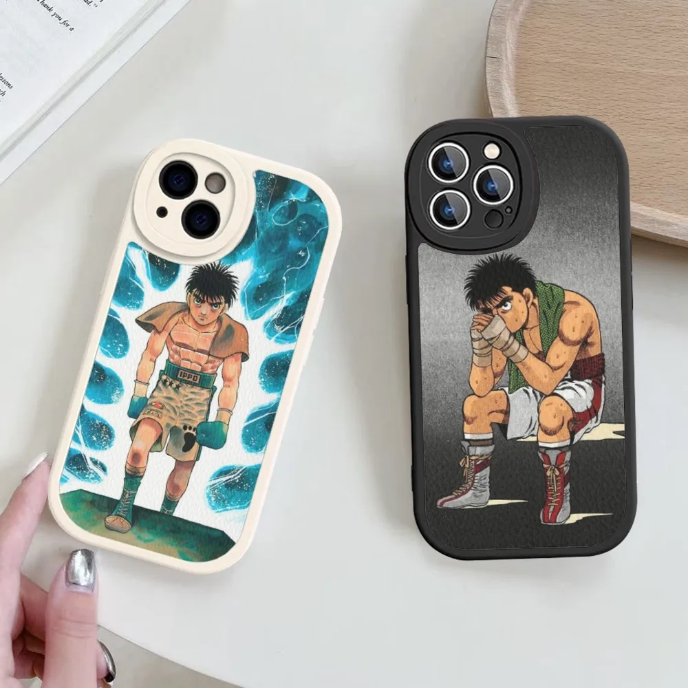 Cartoon H-Hajime No Ippo Phone Case Hard Leather For IPhone 16 15 14 13 12 Mini 11 Pro Max Xs X Xr 7 8 Plus Fundas
