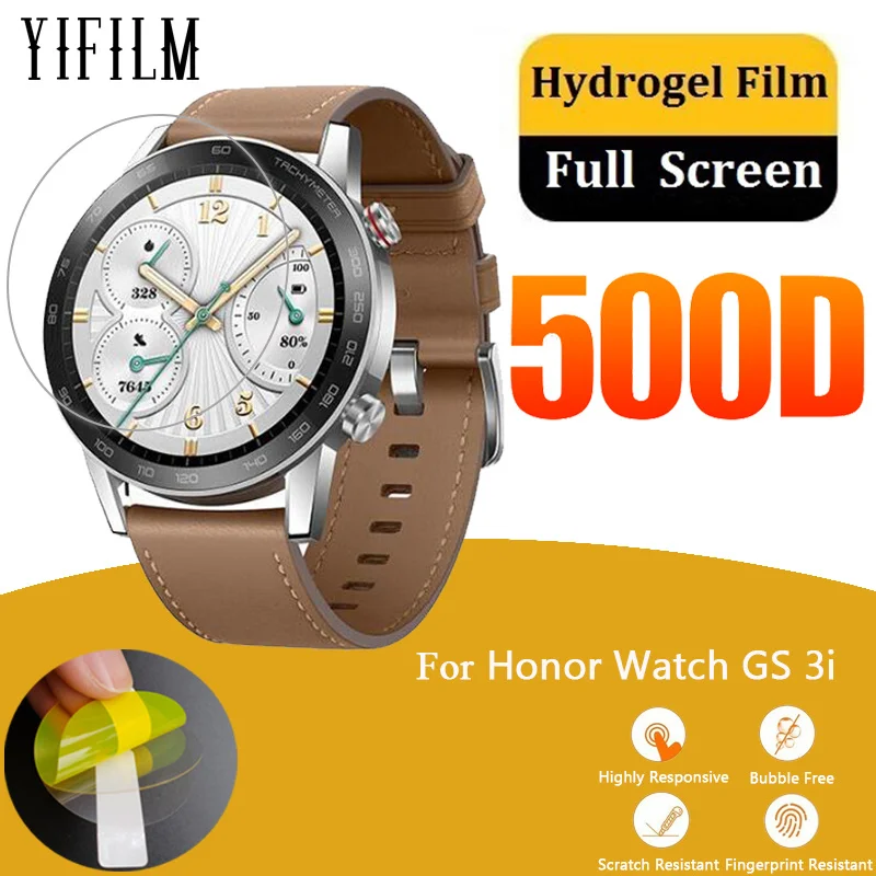 

3pcs Watch Protective Film For Huawei Honor Watch GS 3i Screen Protector GS 3i Water-proof HD Clear TPU Hydrogel Film