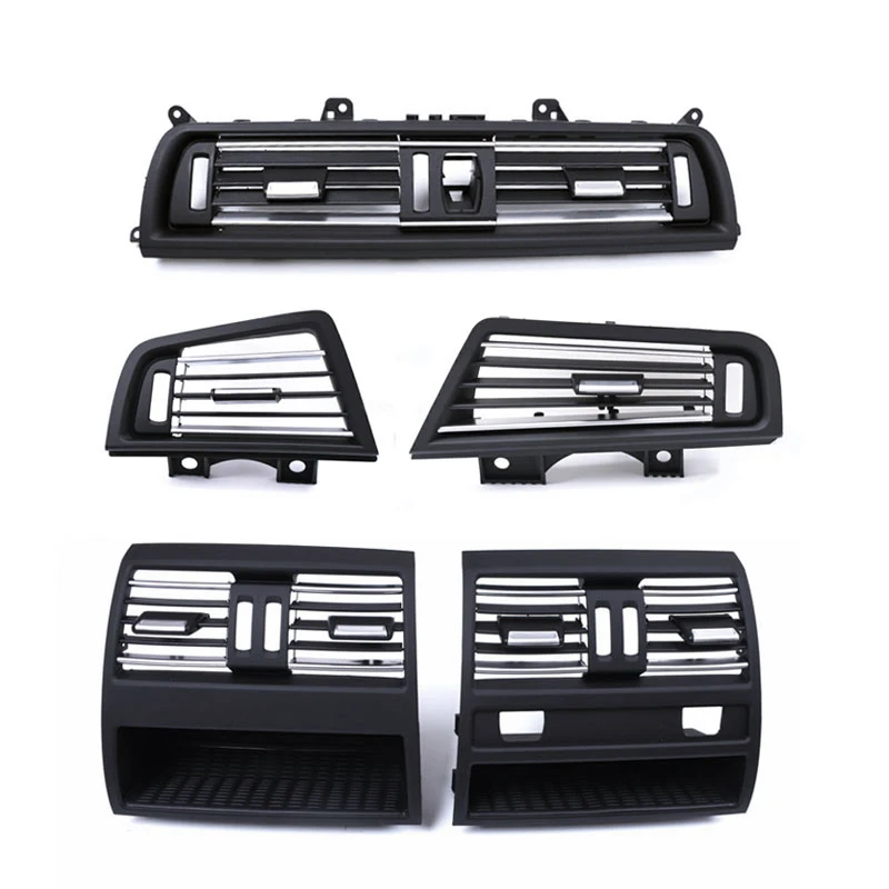 

Factory Wholesale LHD Quality Air Conditioner Chrome AC Vent Grille Outlet Cover Set For BM-W 5 Series F10 F11 F18 2010-2017