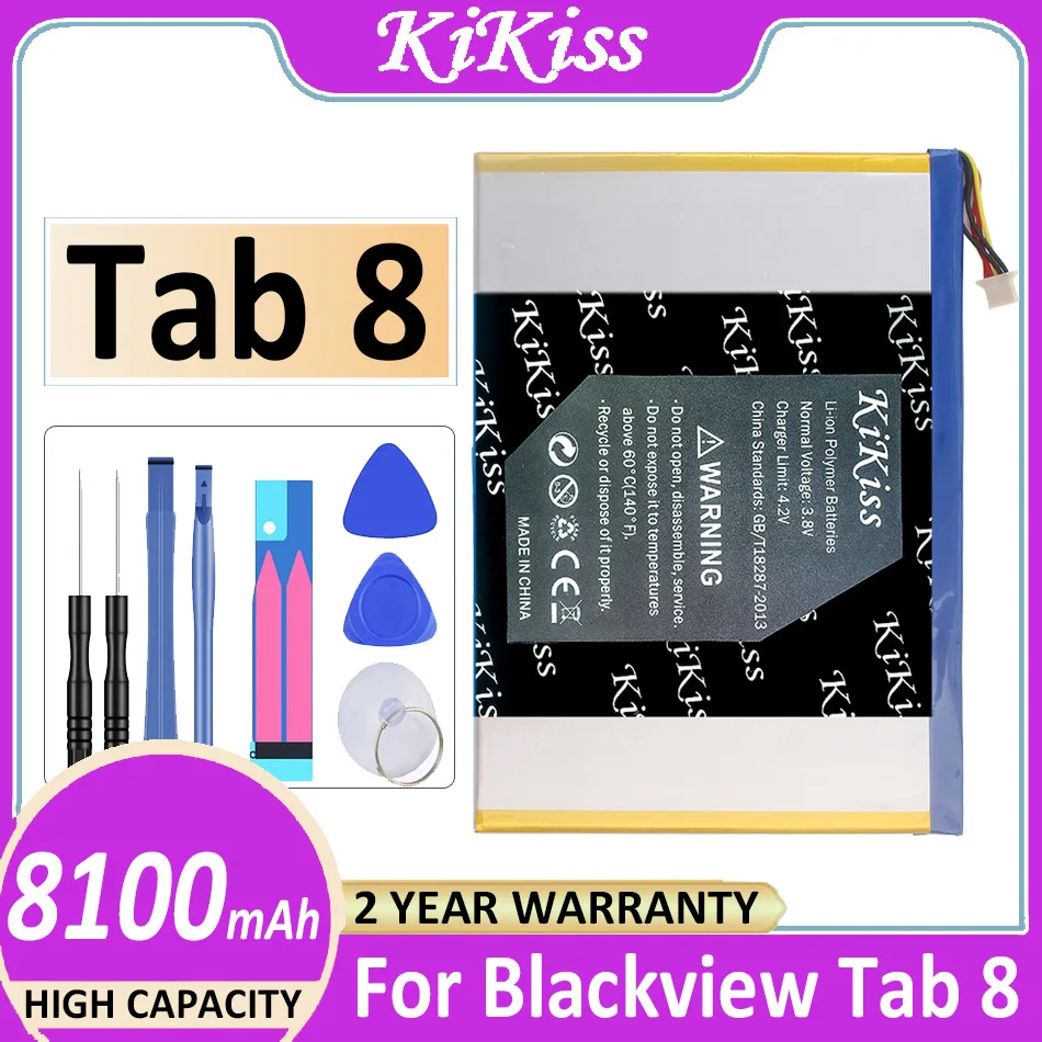 

Original 8100mAh KiKiss Battery for Blackview Tab 8 Tab8 Bateria