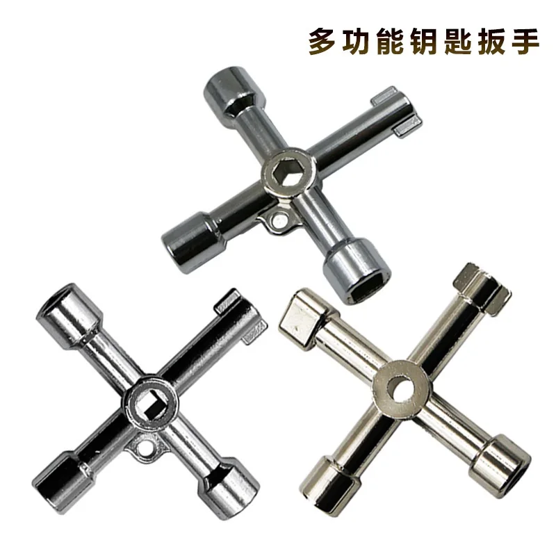 

Key Wrench Cross Switch Alloy Universal Square Wrench Tool for Elevator Electrical Cupboard Box Cabinet socket wrench