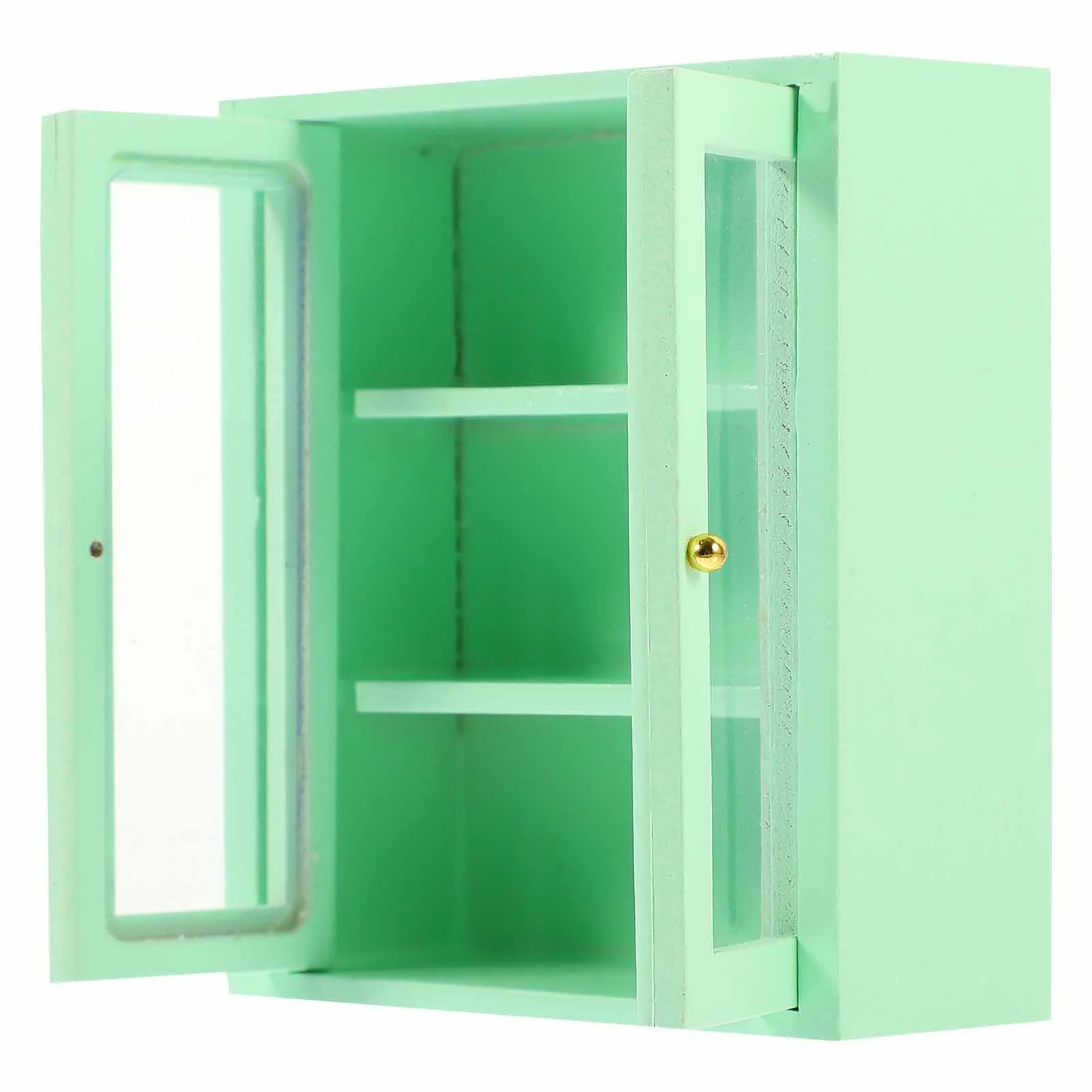 

Wooden Miniature Cabinet Model Tiny House Ornament Mini House Decoration