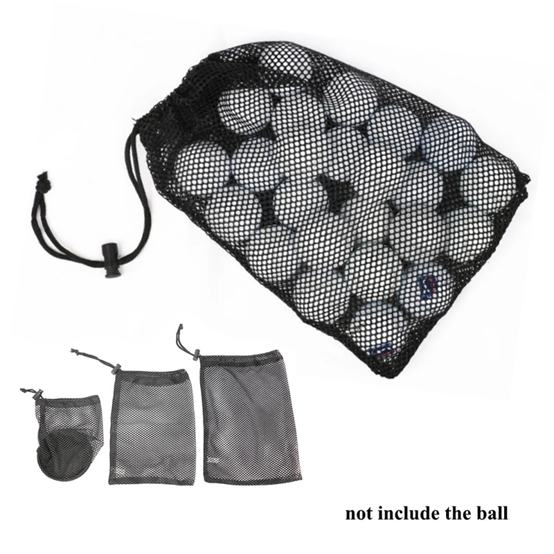 

12 balls/36 balls/48 balls Tennis Ball Mesh Bag Storage Bag Multipurpose Nylon Drawstring Sack(No Balls)