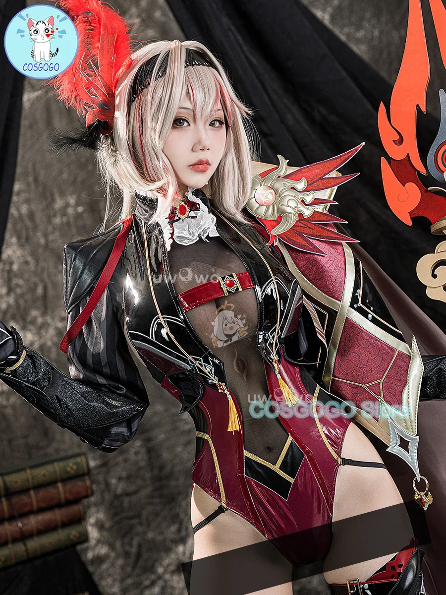 Эксклюзивный косплей Succubus Eula Genshin Impact Косплей Ver. Костюмы на Хэллоуин размер S-3XL