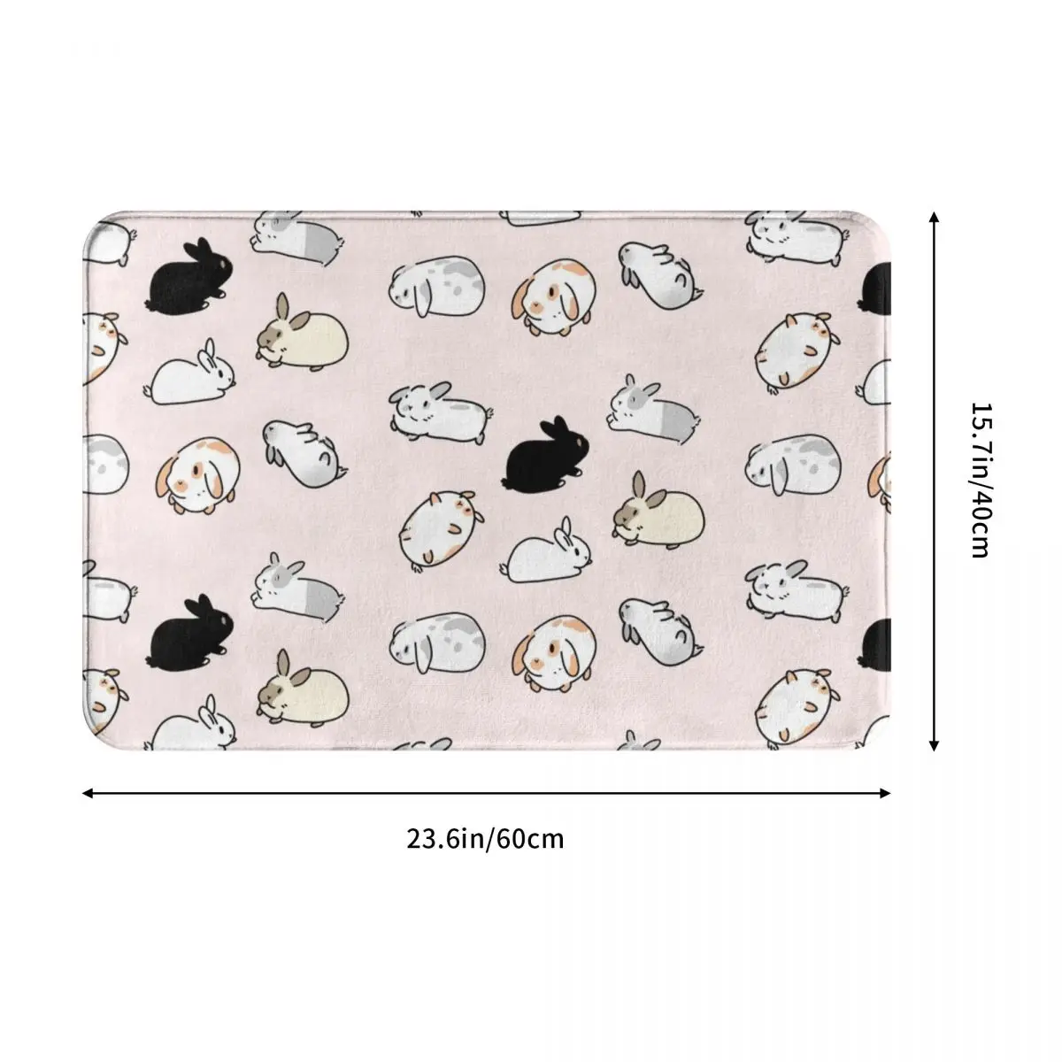 Дверной коврик кролики Декор 3D ковер для ванной нескользящий вход гостиная