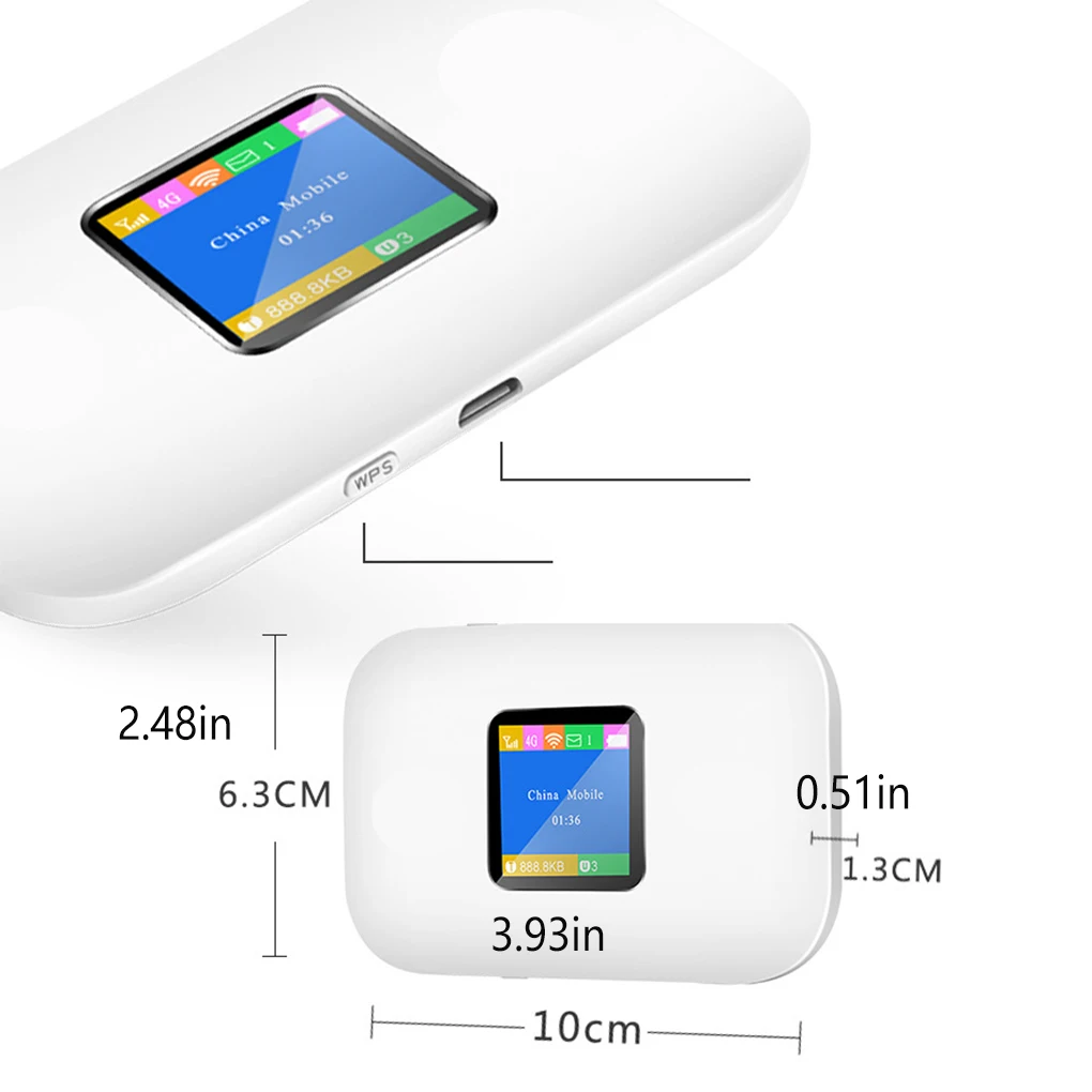 

Wireless Router Professional LCD Light Pocket Routers with Sim Card Slot Network Adaptor Reusable Repeater Office