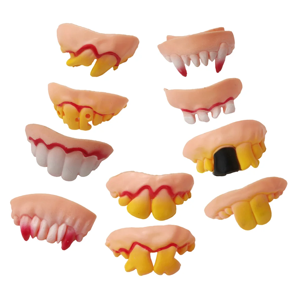 

10PCS Funny Creative Artificial False Gnarly Gag for Costume Party Favors