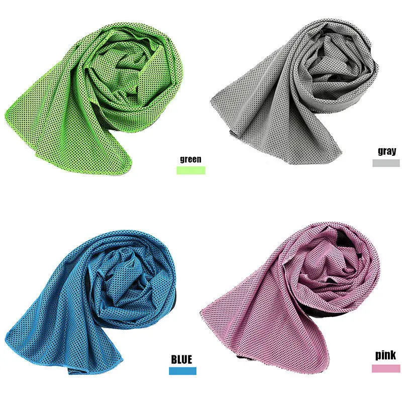 Heatstroke Prevention Cooling Gym Yoga Cold Washcloth Outdoor Cycling Running Football Basketball Sport Towels