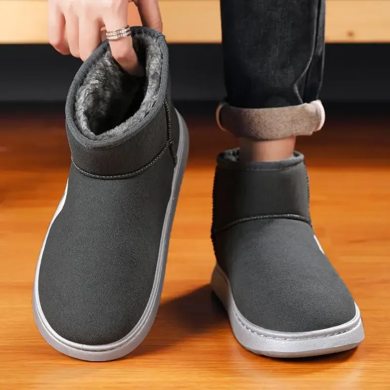 

Men's High-Top Thick Cotton Boots Winter Men's Boots High-Top Thick Fleece Cotton-Padded Shoes Outdoor Mountaineering Snow Boots