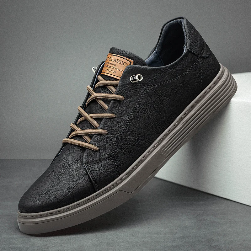 

Italian Genuine Leather Casual Shoes Men's Lace Up Oxford Shoes Outdoor Jogging Shoes Office Men's Dress Shoes Large Size 36-47