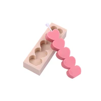 1set heart shape candle mold candle mould for wedding party dinner candle making diy handmade scented candles making kit