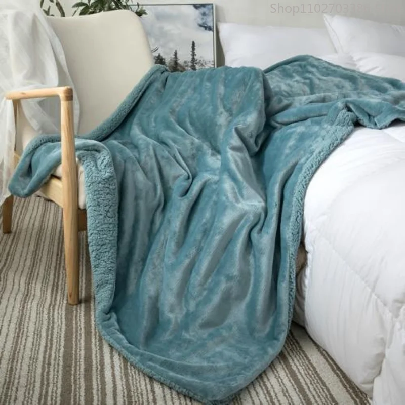 

Новое шерстяное теплое зимнее искусственное одеяло Farai, утолщенное теплое одеяло, одеяла двойного назначения для кровати, мягкое одеяло, од...