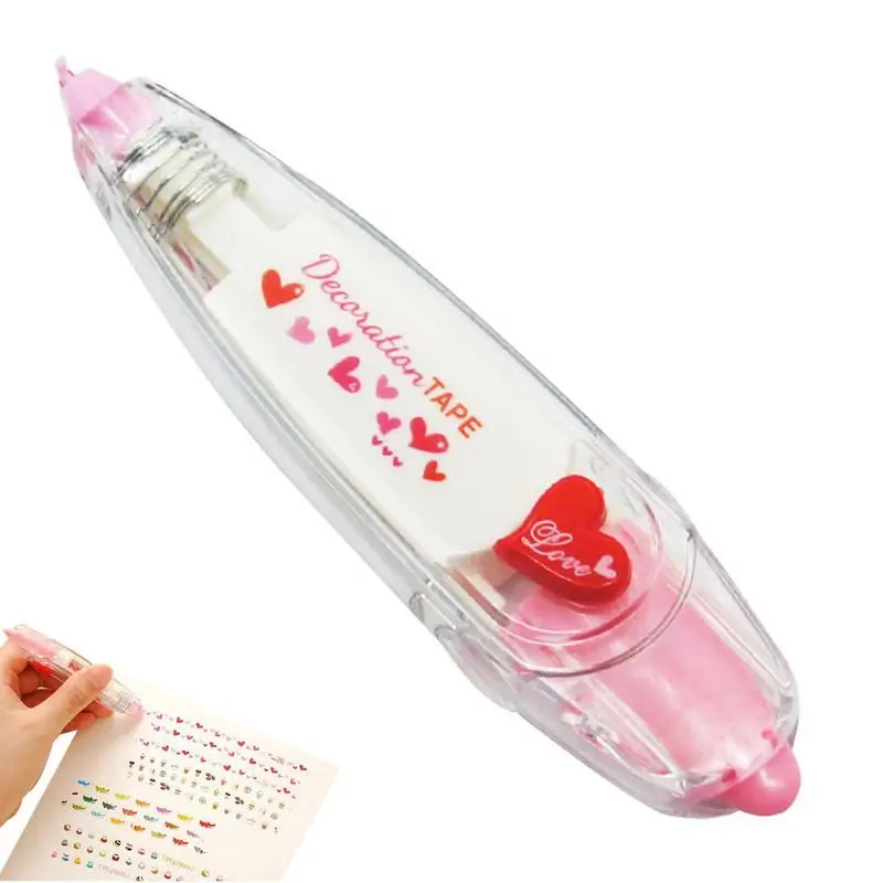 

Cartoon Floral Sticker Tape Pen Funny Cartoon Floral Sticker Tape Kids Stationery Notebook Diary Decoration Tapes Label Sticker