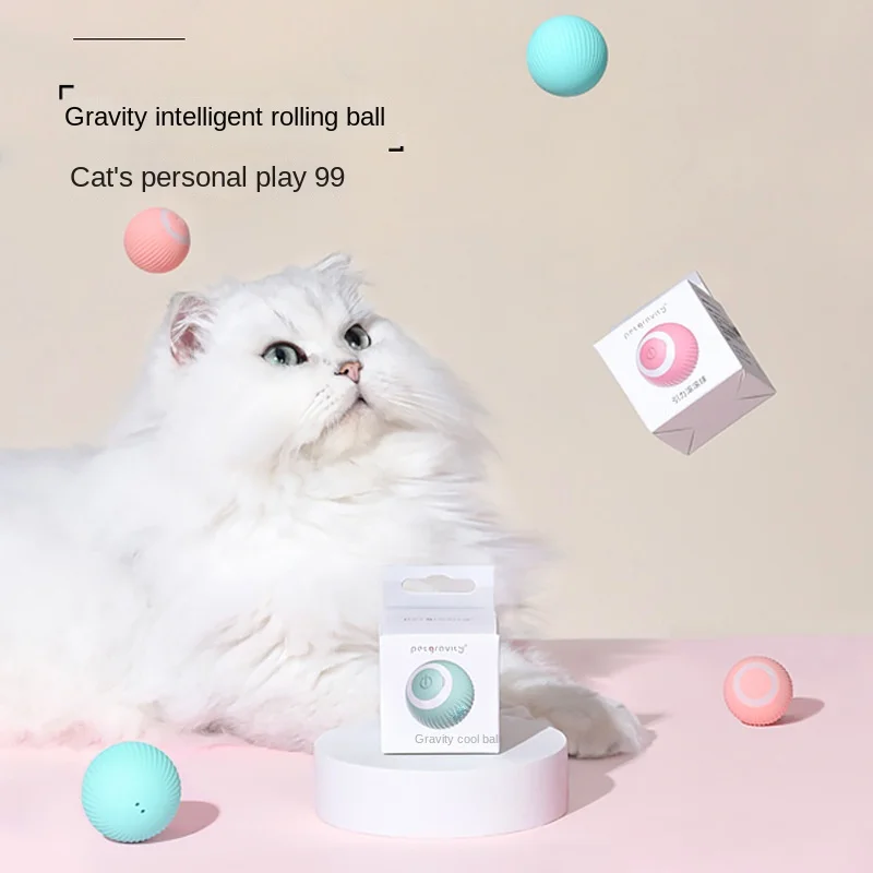 

Gravity Rolling Ball Pet Toy Cat Ball Toy Cat Automatic Toy