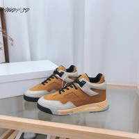 men women sneakers casual fashion genuine leather cowhide height increased platform shoes trend mixed colors couple board shoes