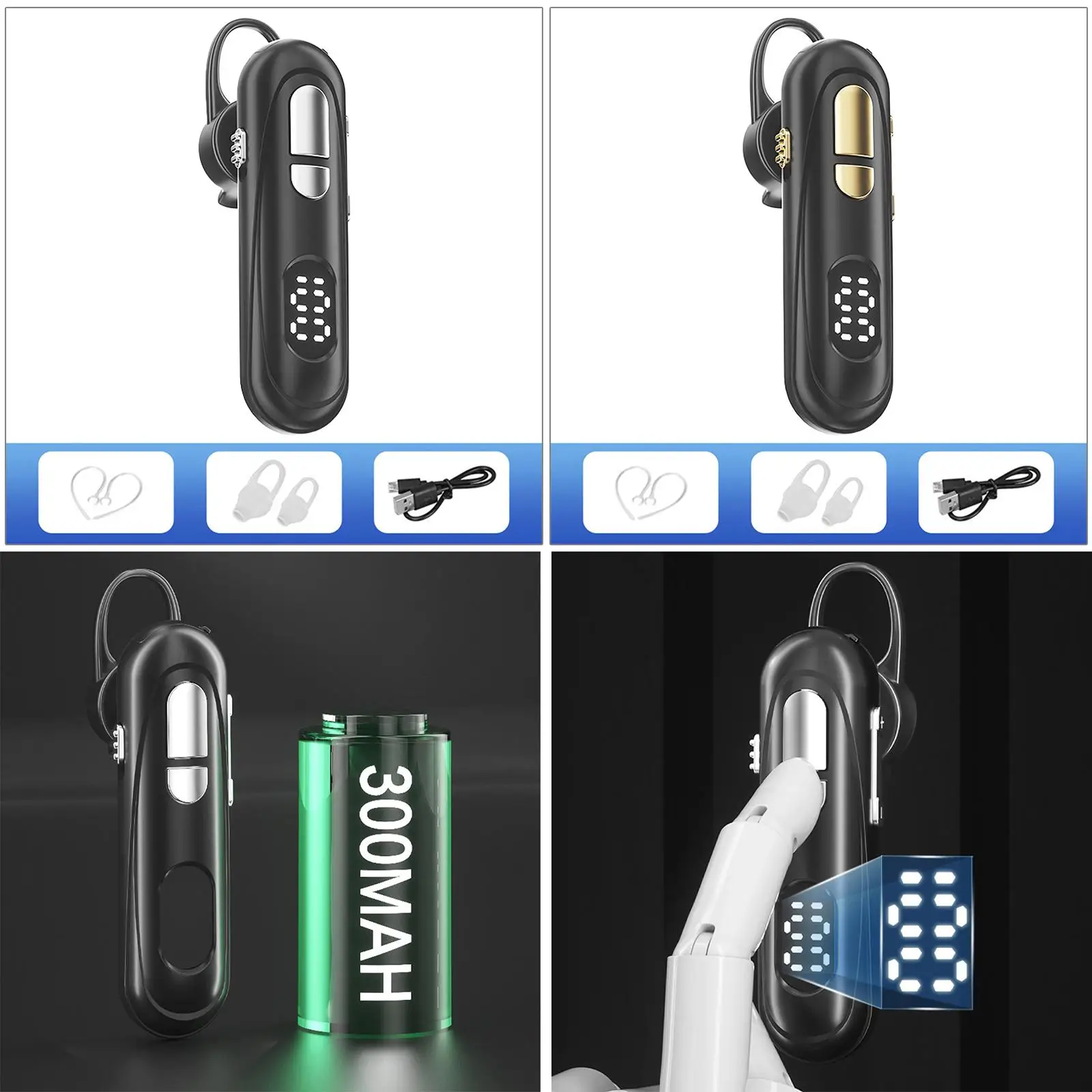 Наушники V5.1 с шумоподавлением Многофункциональные цифровые наушники