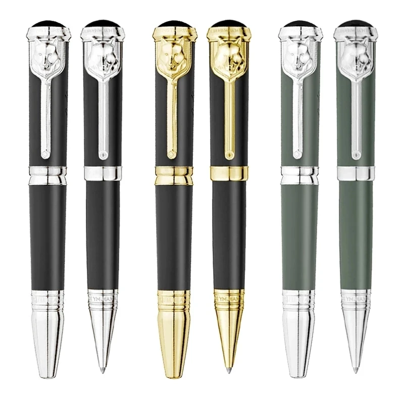 LSS Writer Edition Rudyard Kipling Signature MB Ballpoint Pen Luxury Monte Stationery With Embossed Wolf Head Design