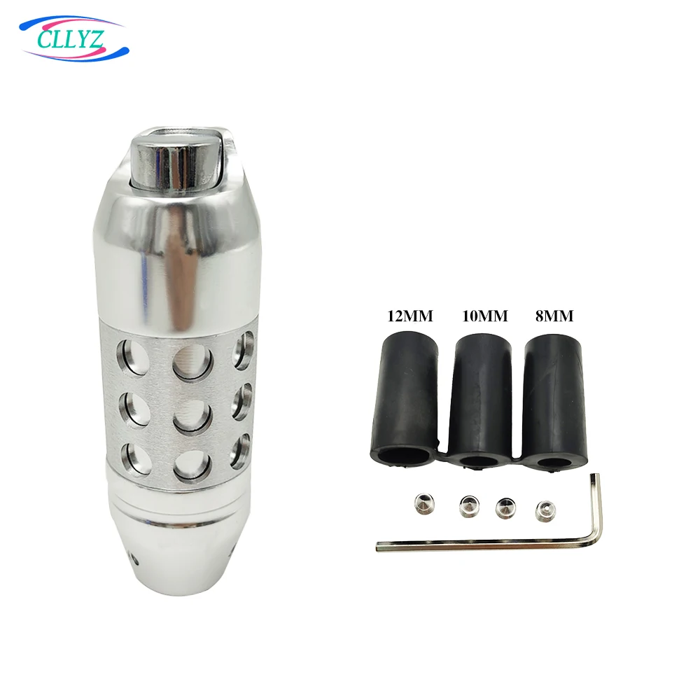 

Алюминиевая ручка переключения передач CLLYZ, универсальная кнопка, автоматическая коробка передач, рычаг переключения передач, отделка автомобиля, внутренние детали