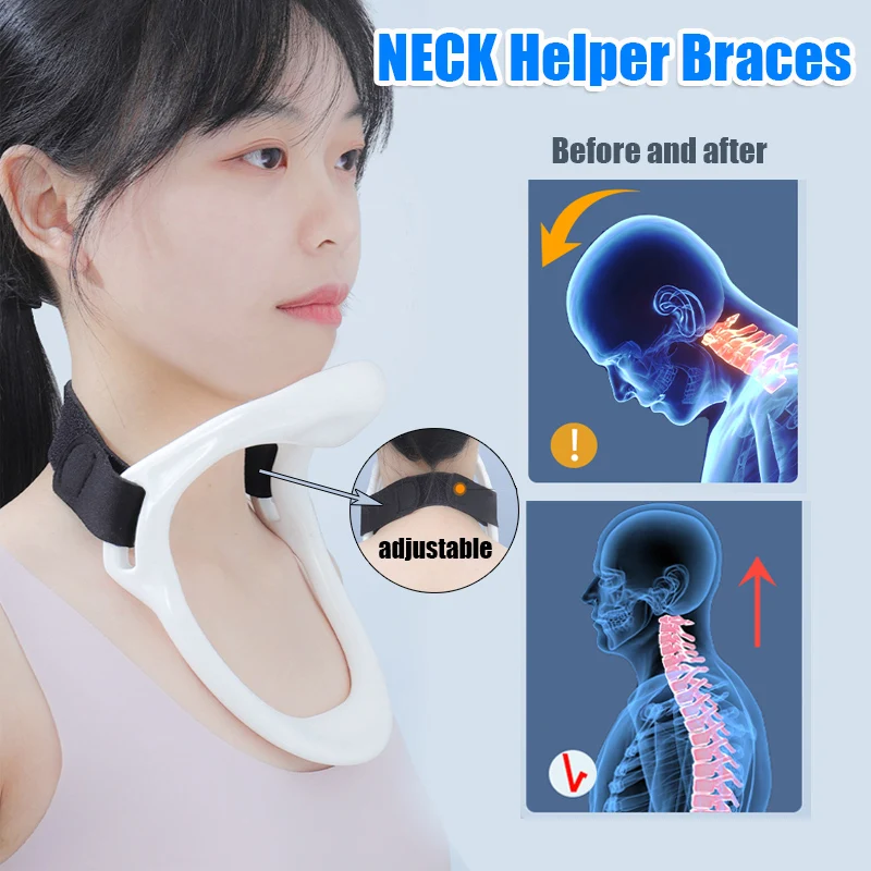 

Lightweight NECK Helper Braces Cervical Traction Repair Neck Guard Corrector Guard Turtle Neck Fixed Supports Cervical Collar
