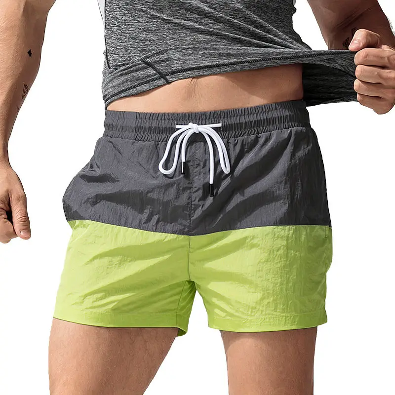 

Men's Athletic Shorts Contrast Color Summer Thin Fitness Running Quick-Drying3Shorts Slim Fit Breathable Casual Trend