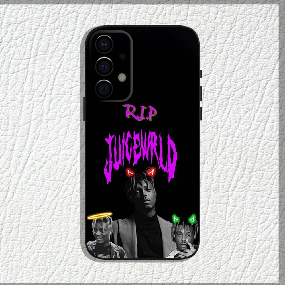 Hip Hop J-Juice-W-Wrld Phone Case For Samsung Galaxy A13 A21s A22 A31 A32 A52 A53 A71 A80 A91 Soft Black Shell