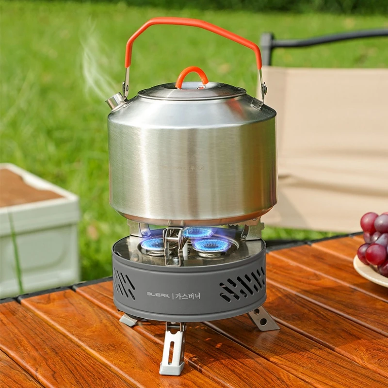 Туристическая туристическая горелка 3 ядра 8000 Вт с пьезозажиганием