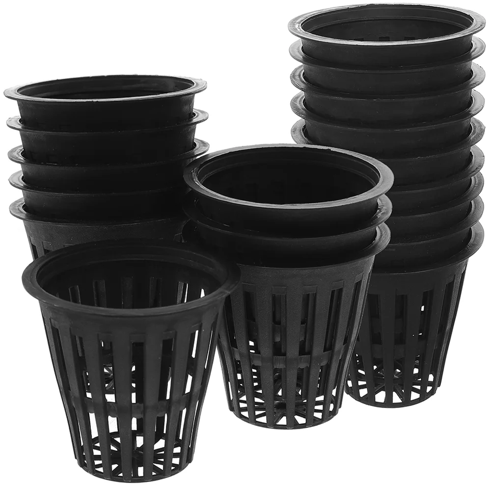 

50 Pcs Plants Pots Net Cup Hydroponics Basket Cups Baskets Small Plastic Planting Mesh