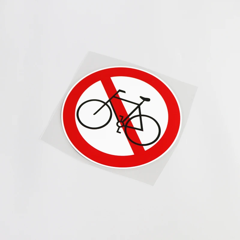 

1 Pcs 14CM*14CM Personality Car Styling Prohibition of Non Motorized Traffic PVC Car Sticker Decal