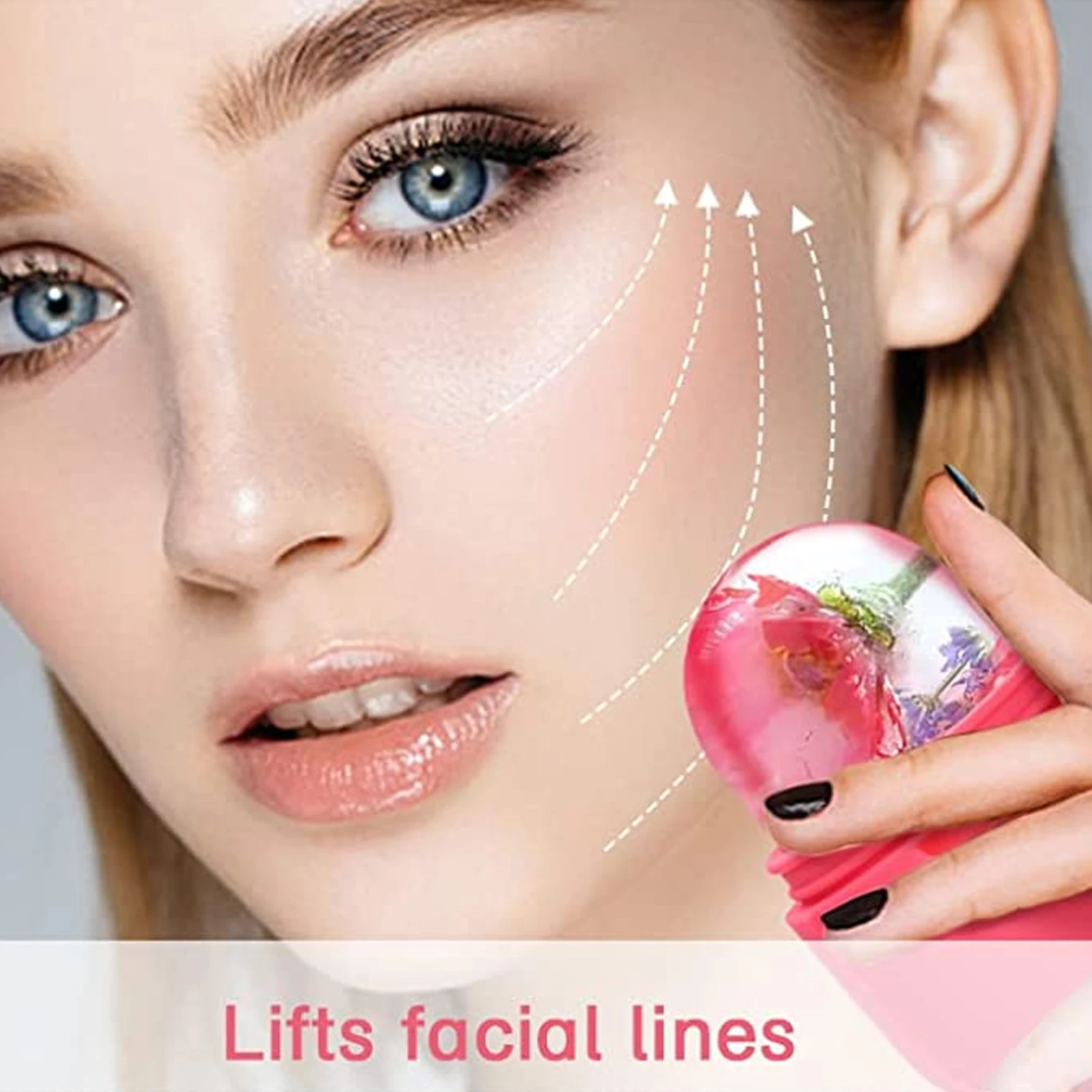 

Skin Care Beauty Lifting Contouring Tool Silicone Ice Cube Trays Ice Globe Ice Balls Face Massager Facial Roller Reduce Acne