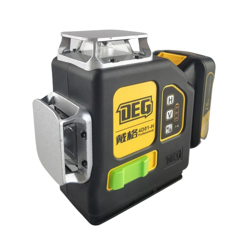 

DEG 4D01-H12U 12 Lines Leveling Tools Cross Line 3D Green beam Self-leveling Laser Level with rechargeable battery
