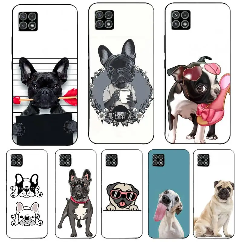 

Pug Dog French Bulldog Phone Case For Samsung Galaxy A51 A50 A71 A21s A31 A41 A10 A20 A70 A30 A22 A02s A13 A53 5G Cover Coque