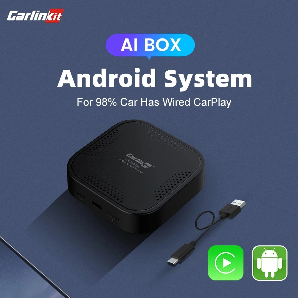 

Carlinkit AI Box Android 9,0 активатор Поддержка беспроводной Apple CarPlay Android Авто двойной Bluetooth Qualcomm 8 ядер 4G + 64G 4 LTE