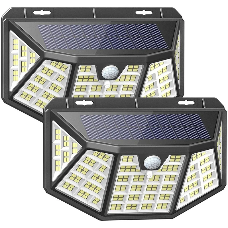 

Solar Lights Outdoor Solar Security Lights With Motion Sensor 212 LED Waterproof, Solar Powered Lights 270° Wide Angle