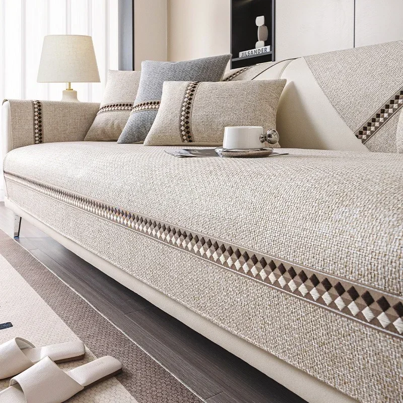 

Всесезонный универсальный чехол для дивана, хлопковый и искусственный чехол, защита от царапин для домашних животных, защитный коврик для дивана, ковры для гостиной